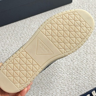 Prada Mavi Erkek Downtown Mavi Re-Nylon ve Süet Erkek Spor Ayakkabı 39-45