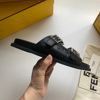 Fendi Feel Sandals Fabric Brown 39-46