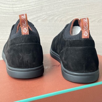 Loro Piana Soho 2.0 Walk Low-Top Sneakers in Black 39-45