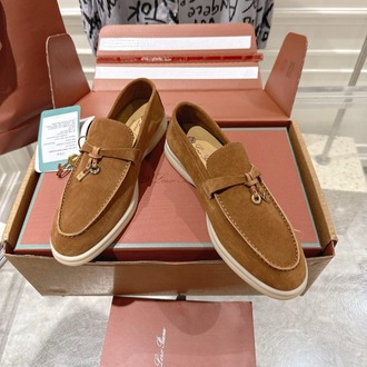 Loro Piana Summer Charms Walk Loafer Suede Colour Vicuna 38-46