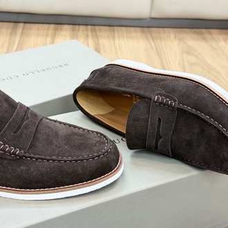 BRUNELLO CUCINELLI Suede Penny Loafers 39-45
