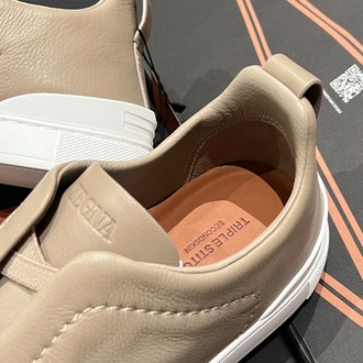 Zegna - Light Brown Men's Leather 39-46