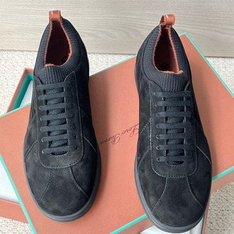 Loro Piana Soho 2.0 Walk Low-Top Sneakers in Black 39-45