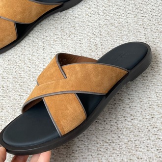 Zegna Almond Suede Sandal 39-45