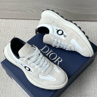 Squash Sneaker Gray Suede Calfskin and White Technical Fabric 39-45
