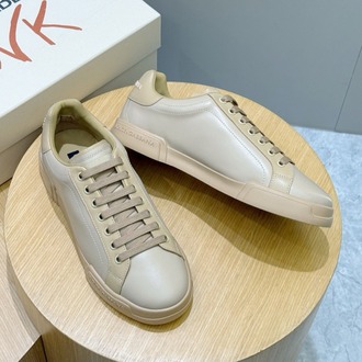 Dolce&Gabbana Brown Calfskin Nappa Portofino Sneakers 38-45