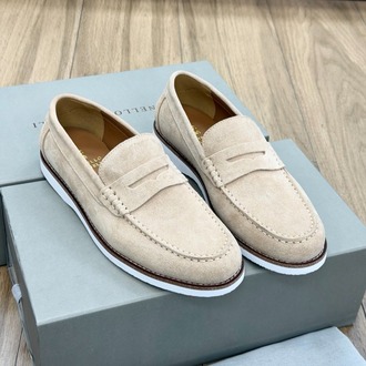 BRUNELLO CUCINELLI Suede Penny Loafers 39-45