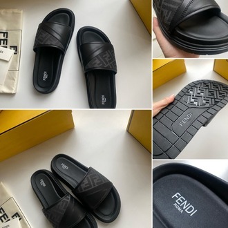 Fendi Siyah Logolu Erkek Terlik 39-46