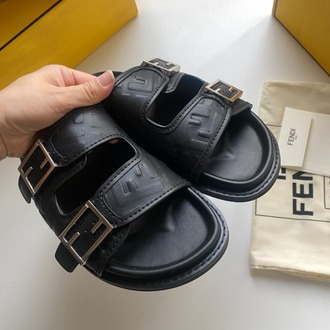 Fendi Feel Sandals Fabric Brown 39-46