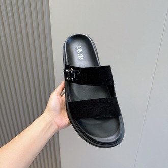 Aqua Sandal Black Suede 38-45