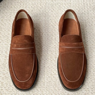 Zegna Dark Brown Suede Mocassin Corso Loafers 39-45