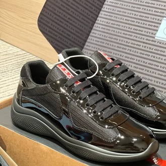 Prada America’s Cup Siyah Rugan ve Teknik Kumaş Erkek Spor Ayakkabı 38-45