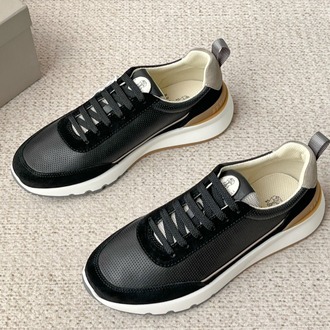 Brunello Cucinelli - Perforated Leather & Suede Sneaker 39-45