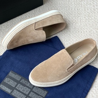 Prada Süet Loafer - Kahverengi 39-45