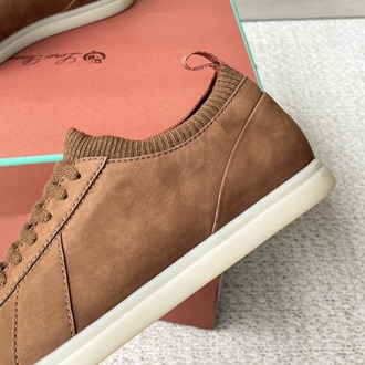 Loro Piana Soho 2.0 Walk Low-Top Sneakers in Brown 39-45