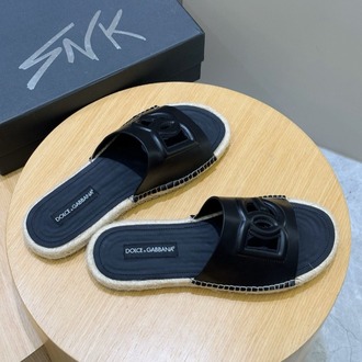  Dolce&Gabbana Calfskin espadrille sliders 38-45