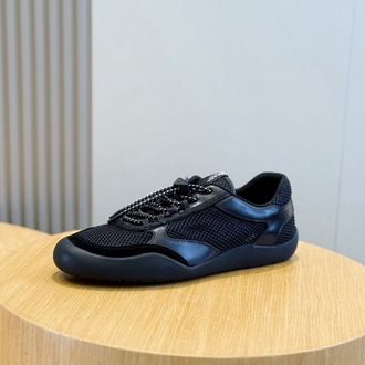Prada Speedrock Siyah Deri ve File Erkek Spor Ayakkabı 39-45