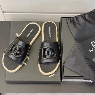  Dolce&Gabbana Calfskin espadrille sliders 38-45