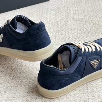 Prada Mavi Erkek Downtown Mavi Re-Nylon ve Süet Erkek Spor Ayakkabı 39-45