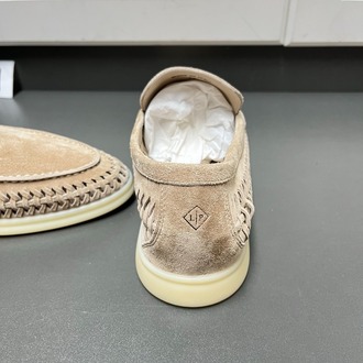 Loro Piana Summer Walk Loafer Suede Classic Beige 38-45
