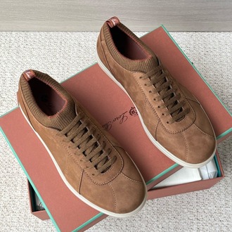 Loro Piana Soho 2.0 Walk Low-Top Sneakers in Brown 39-45