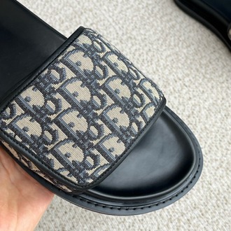 Aqua Sandal Beige and Black Oblique Jacquard 38-45