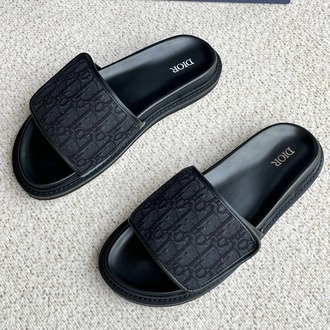 Aqua Sandal Black Oblique Jacquard 38-45