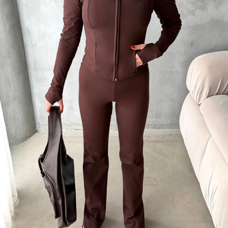 Oysho Slim Fit Takım Kahve