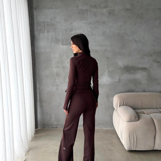 Alo Yoga Comfortlux Likralı Takım Kahve