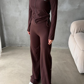 Alo Yoga Comfortlux Likralı Takım Kahve