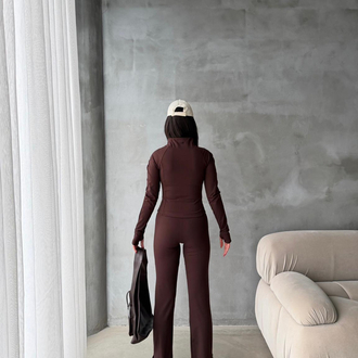 Oysho Slim Fit Takım Kahve