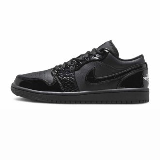 Jordan 1 Low SE Patent Elephant Black