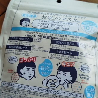 10'lu %100 Pirinç Maske / Japonya