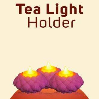 Tealight Holder - With Tealight 3 Piece
