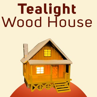 Tealight Wood House