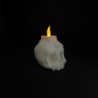Skull Tealight - With Tealight 2 Piece