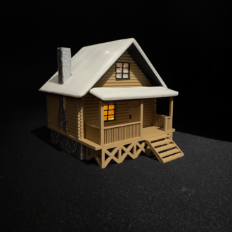 Tealight Wood House