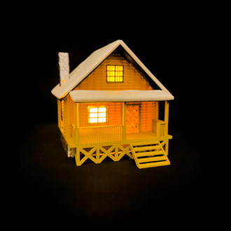 Tealight Wood House