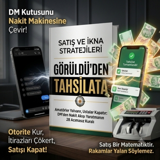 Görüldü'den Tahsilata: DM'de Satış Kapatmanın 33 Kuralı (E-Kitap + Bonus Kartlar)