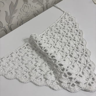 ✨ Yazlık Bandana | Beyaz Cotton İp ✨