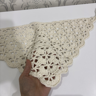 Yazlık Bandana | Kırık Beyaz Cotton İp