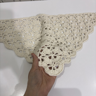 Yazlık Bandana | Kırık Beyaz Cotton İp