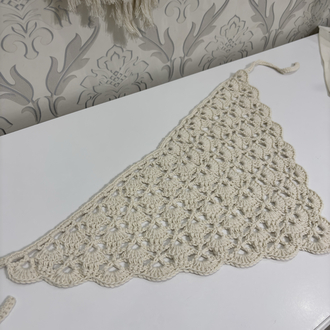 Yazlık Bandana | Kırık Beyaz Cotton İp