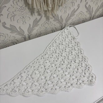 ✨ Yazlık Bandana | Beyaz Cotton İp ✨