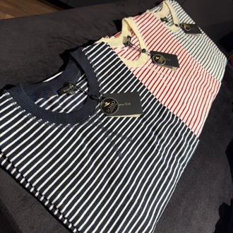 MASSIMO DUTTI Sweatshirt Beyaz-Siyah Çizgili