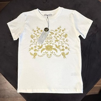 DİOR yaldız işlemeli t-shirt