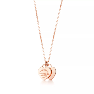 Tiff Double Mini Heart Rose Gold