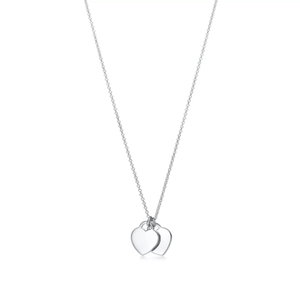 Tiff Double Mini Heart Silver