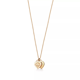 Tiff Double Mini Heart Gold
