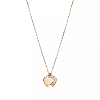Tiff Double Mini Heart Gold